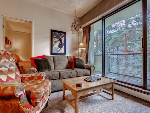 Sleeper sofa private balcony - Park City Lodging-204A Edelweiss