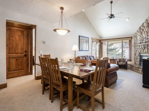 Dining and living area