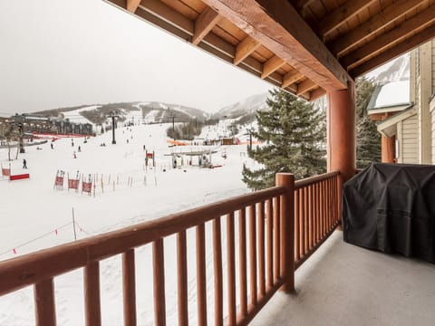 Winter views on the private patio