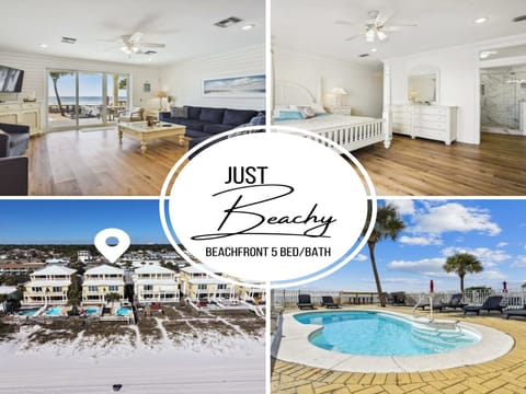 Beachfront 5 bed/bath