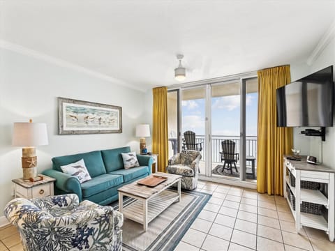 Living Room with seating looking onto balcony
