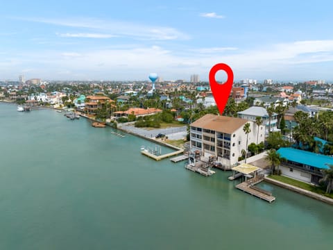 Aerial view of the property and the Bay!