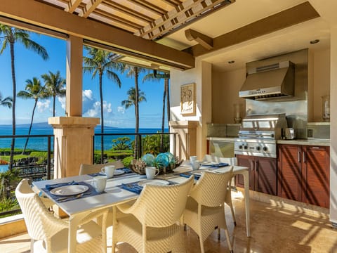 Extremely spacious outdoor grilling area great for entertaining