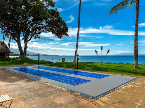 Enjoy the view while playing shuffleboard
