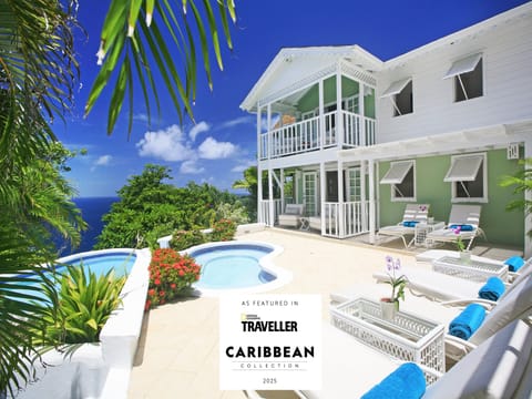 Views of house from pool deck
