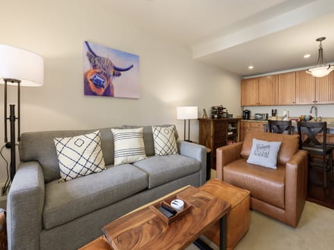 A cozy living room perfect for relaxing after a long day of adventures