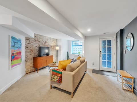 living room and entryway