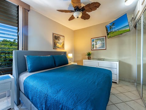 Overhead Ceiling Fan And Dresser