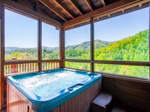 Hot Tub on Screened Porch