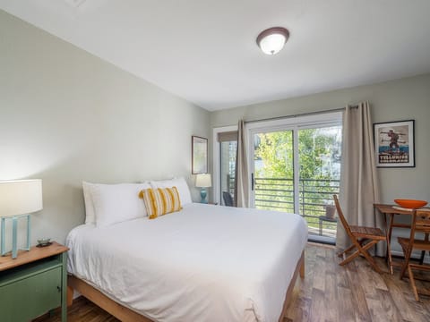 This beautiful Room opens up to a private deck overlooking the San Miguel River.