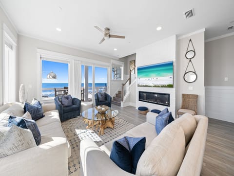 Joy By The Sea | Main Living Area | Gulf Front Balcony | 2nd Floor