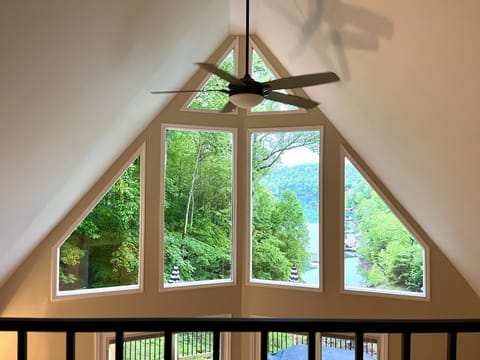 Lake views from the loft are stunning