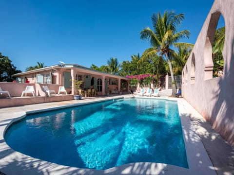 Indigo's Private Pool with lounge seating.