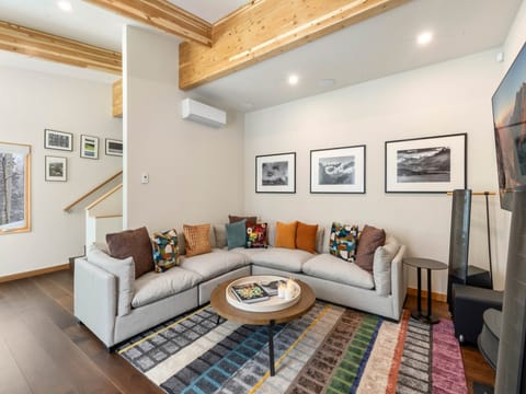 The Media/Game level of the home, features state of the art sound system and entertainment area as well as a 3rd Guest room with ensuite bathroom and accesses to The Upper deck space.