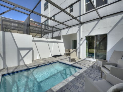 Modern Pool Area with Sun Loungers