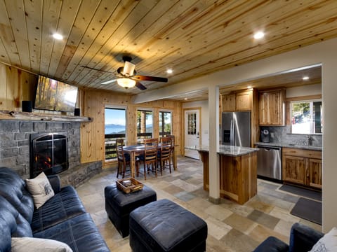 Cozy living area with plush seating, perfect for relaxing after outdoor adventures.