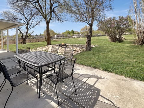 Outdoor Living Area with Firepit