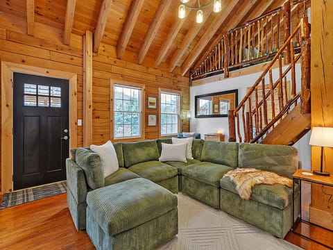 Plenty of comfy seating for everyone—ideal for lounging, games, or movie nights.