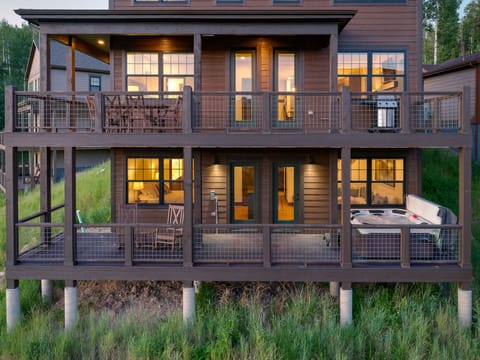 Enjoy cool summer nights in the Colorado Mountains with two wrap around decks!