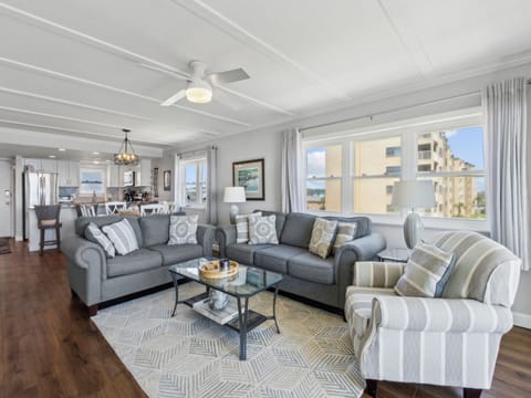 Living Room with North Facing Beach View