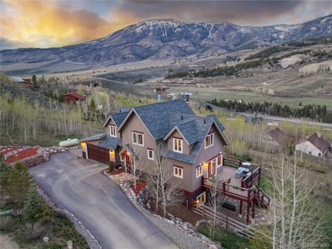 Exterior shot of the home with the amazing view.