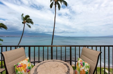 Balcony with direct ocean view