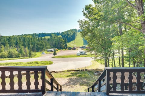 Ski Slope Views | Shared Deck | Walk to Ski Brule