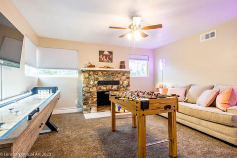 Bedroom 4: Game Room with Queen Pull Out Couch