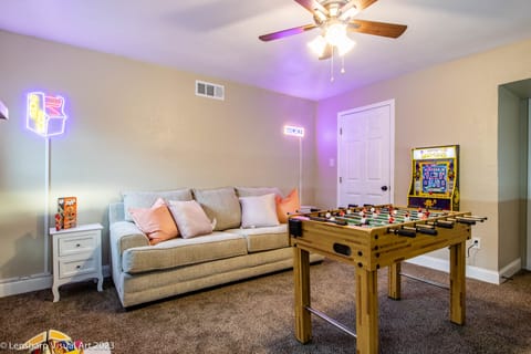 Bedroom 4: Game Room with Queen Pull Out Couch