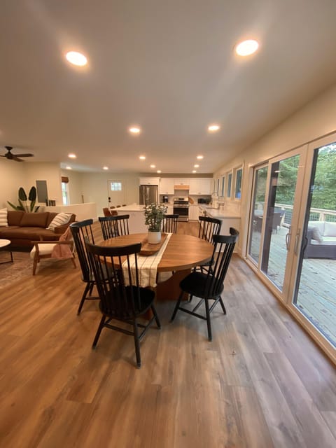 Lots of natural light and access to upper deck.