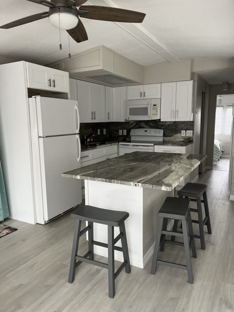 Updated kitchen with breakfast island