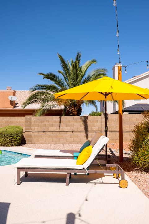 Sun yourself by the pool