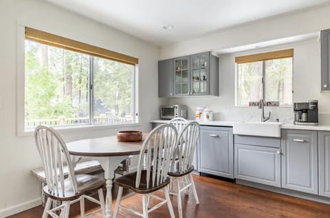 Dining table with seating for 6