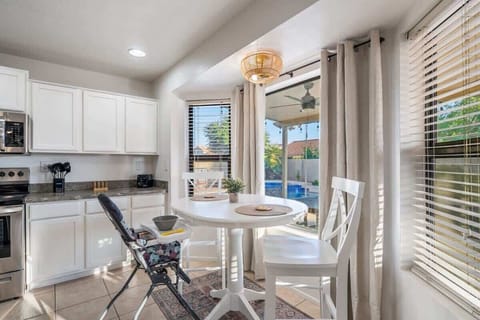 Kitchen Table by Entrance to Backyard