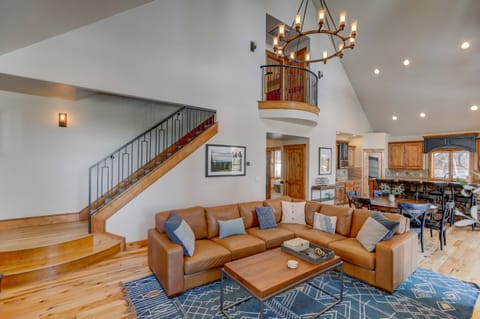 The open main level is perfect for relaxing and entertaining