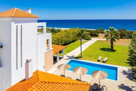 Beautiful villa with private pool, terrace, and garden with sea views