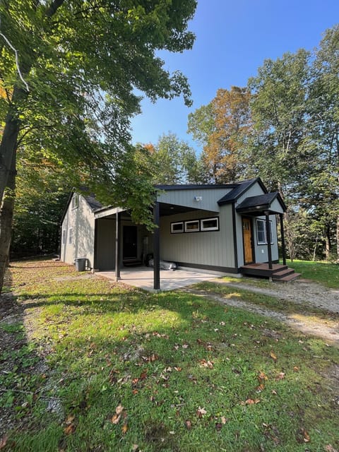 A covered carport is available.
