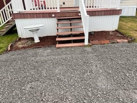 New graveled driveway