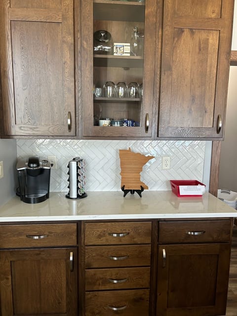 Coffee bar with Keurig