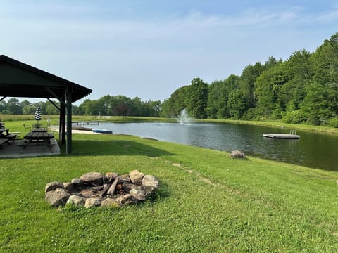 Pavillion and firepit