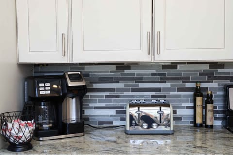 Fully stocked coffee station — the perfect start to your day.