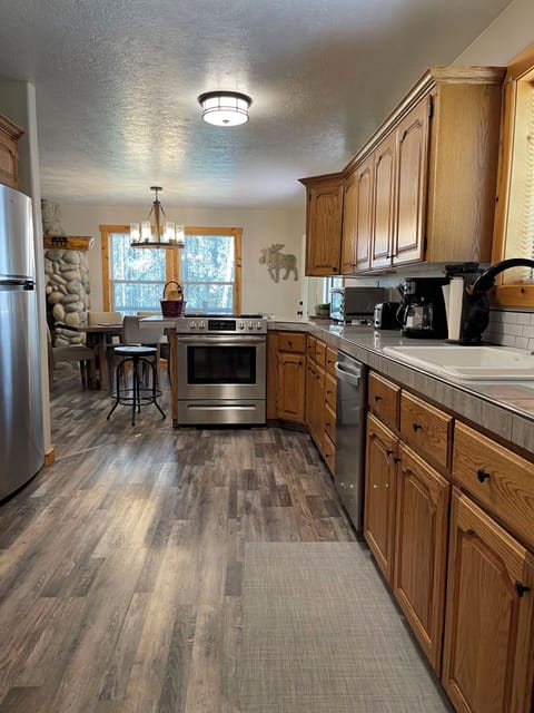 The kitchen is perfect for preparing everything from a quick snack to a