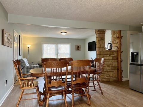open concept dining area