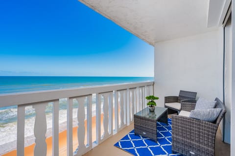 Direct, oceanfront balcony