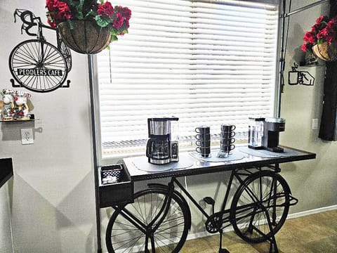 Your bike stop-for Coffee, Tea station