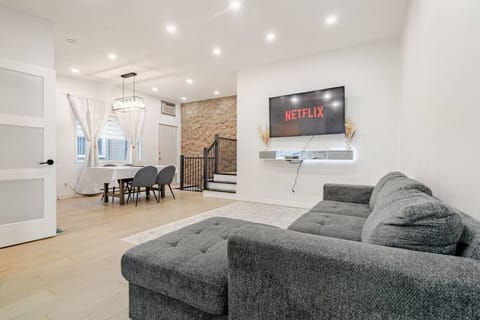 Open Concept 1st Living room. With King Size Lazy Comfy Sofa Bed.