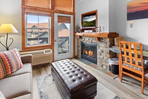Warm up with a fire and a movie