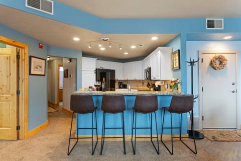 Kitchen island counter for the on-the-go meals or so relax and engage while meals are being prepared