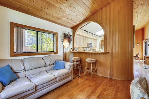 Kitchen hutch into living area