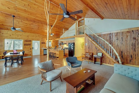 Living Room | 1st Floor | Pellet-Burning Stove